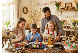 Pääsiäinen lasten kanssa: lämpimiä perheperinteitä, leikkejä ja ideoita juhlaan
