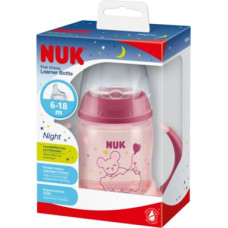 NUK ZE-102 Zestaw FC Butelka 150ml z uchwytami NIGHT+ustnik silikonowy niekapek gratis