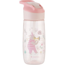 PP cup with silicone spout 450ml Music Fest Pink