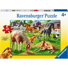 Ravensburger Puzzle Happy Horses 60 Pc Puzzle 5175