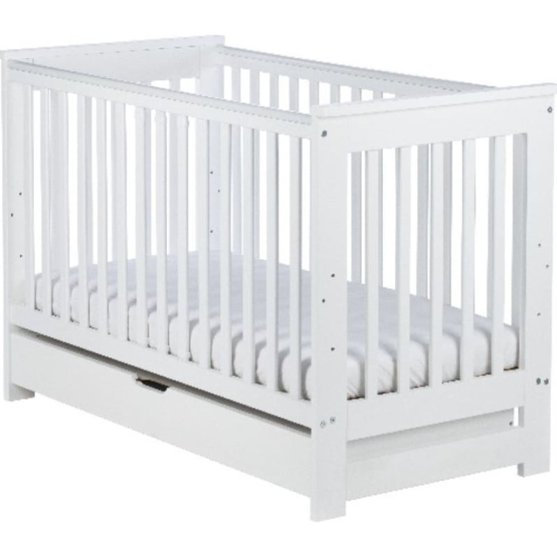 Drewex vauvansänky IVE – valkoinen, laatikolla