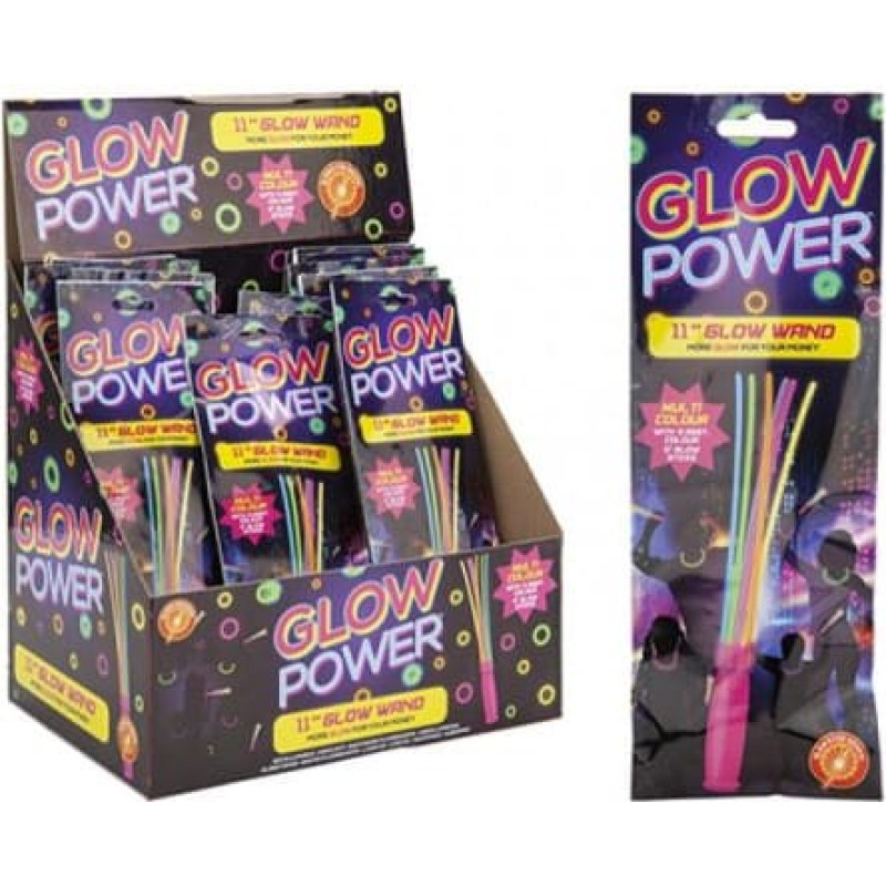 Kädessä pidettävät, pimeässä hohtavat tikut