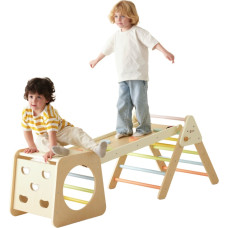 Classic World puinen kiipeilysetti Montessori kolmio 5-in-1 – lasten sisäleikkipaikka ja kuntosali