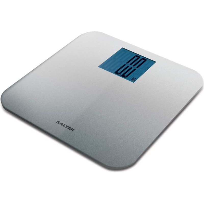 Salter 9075 SVGL3REU16 Max elektroninen digitaalinen kylpyhuonevaaka, hopea
