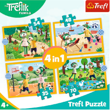 Trefl 34623 Puzzle 4w1 Trefliki na wakacjach*