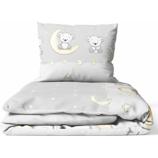 Ankras 2-osainen vuodevaatesetti - 135x100, 40x60 - LEON - GREY