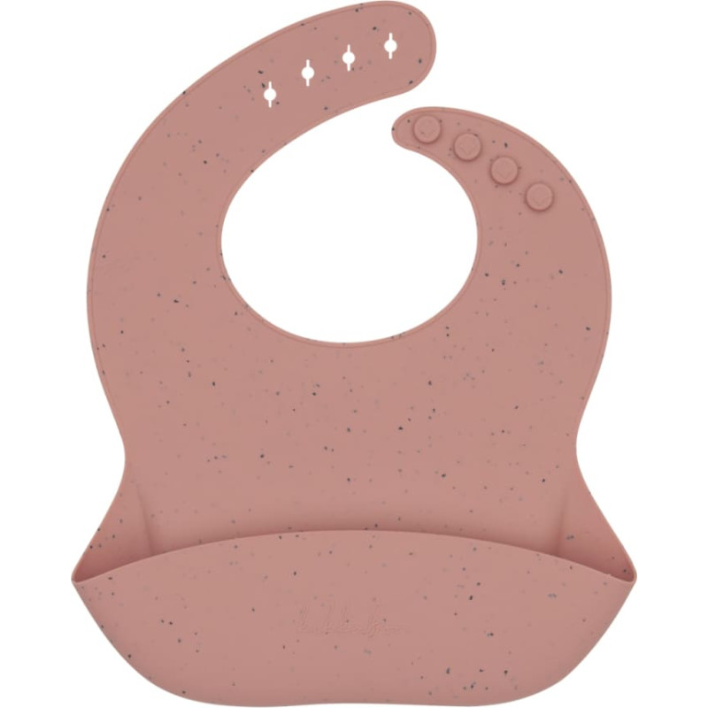 KIKKABOO Platinum silikoninen ruokalappu Blush