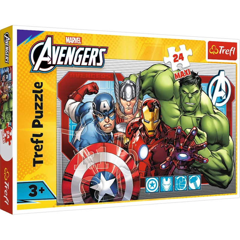 Trefl palapeli ”Aina oikeudenmukaiset – Avengers” MAXI, 24 palaa