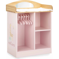 Arias doll changing table with a clothing rack