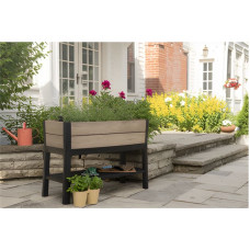 Keter Deco Elevated Garden Bed kukkaruukku 48 L, pähkinänruskea