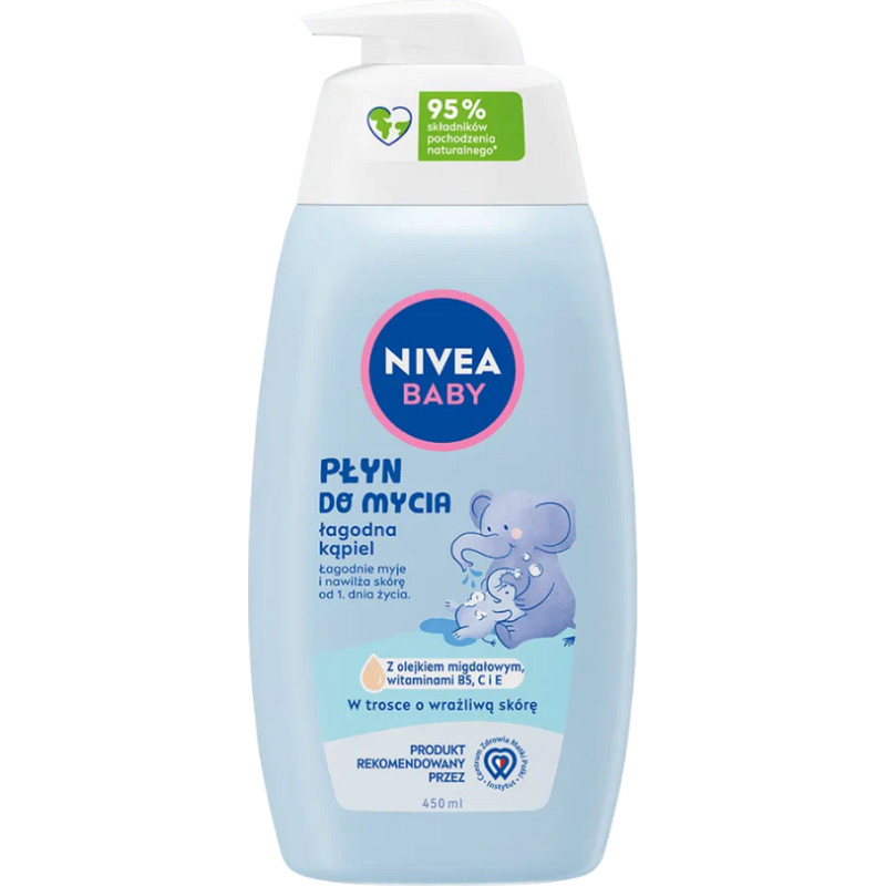 Minikid NIVEA BABY 80545 Płyn do mycia z dozownikiem 450 ml