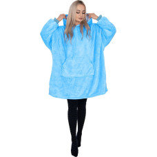 Springos Liela izmēra kapuces sega hoodie blanket Springos HA7319 jūras zila