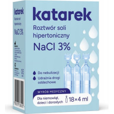 Katarek hyperton saltlösning NaCl 3%, 18 × 4 ml