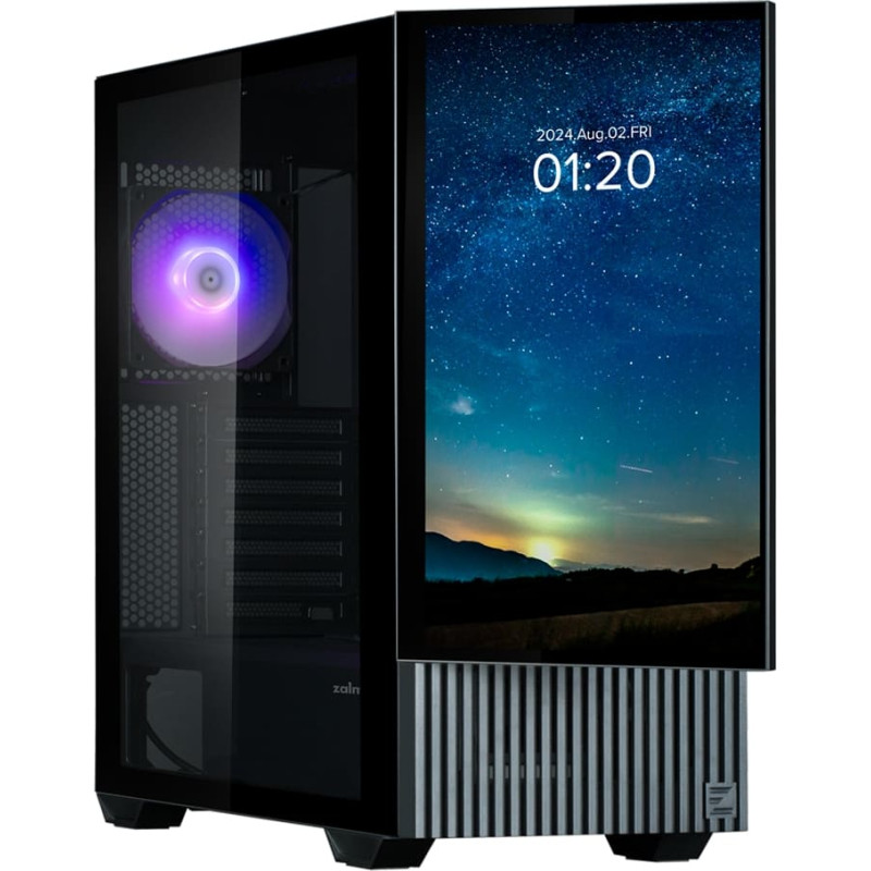 Zalman Z10 DS ATX Mid Tower PS Case Musta, 120 mm ARGB tuuletin x1