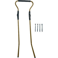 Adbor Height-adjustable push handle for sled, gold
