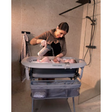 Twistshake Vanniņa Ar Statīvu Twistshake Luxury Bath Kit Faded Grey