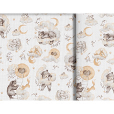 Minikid harsoliina Animals in the Clouds, 70×80 cm