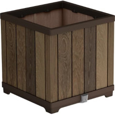 Keter Puķu pods Deco Square Planter Walnut