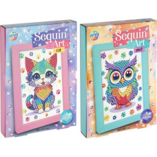 Paljettitaidesetti kehyksellä, 26 x 19 cm