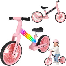 Trike Fix Glow LED -tasapainopyörä, vaaleanpunainen
