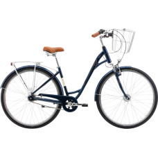 Romet Bicycle ROMET Art Deco Lux, with front basket, blue (L)