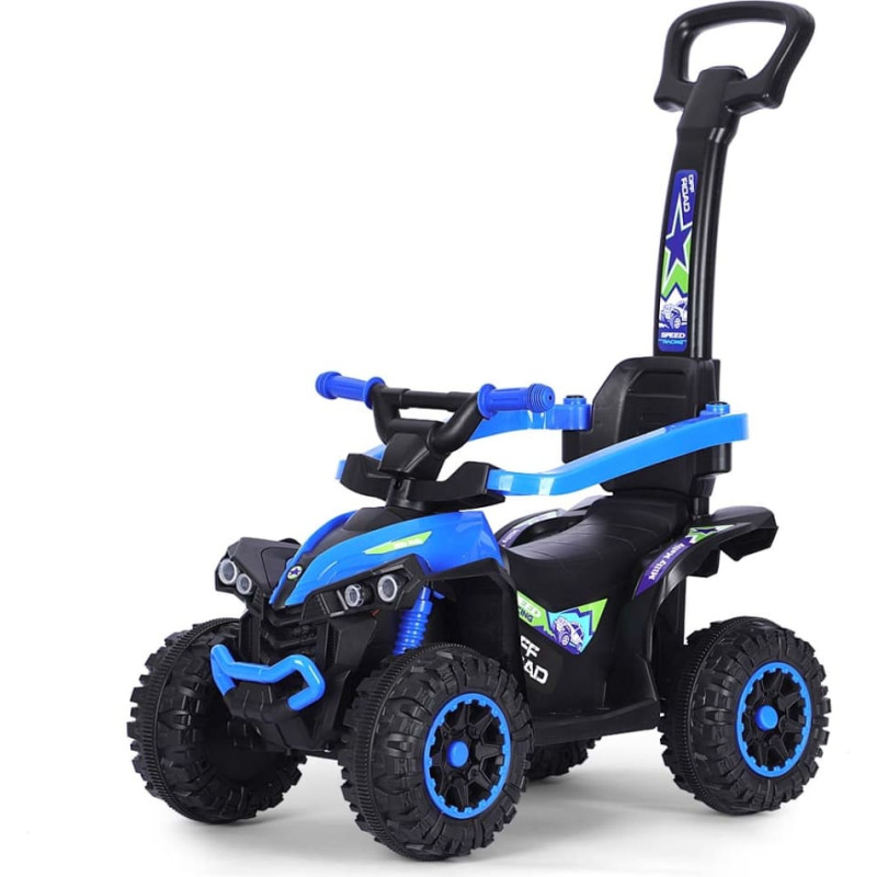 Milly Mally työnnettävä mönkijä kahvalla Wild Blue