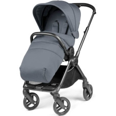 Peg-Perego Switch NORDIC BLUE stroller with reversible handle and footmuff