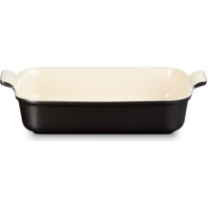 Le Creuset Cepamtrauks taisnstūra Heritage akmens masas 32x24cm / 4L melns