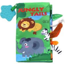 Educational cloth book with teether Jungly tails