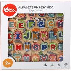 BO opettavainen palapeli "Aakkoset ja eläimet" (latvian kielellä)