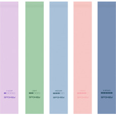 Spokey ARTIO – 5 kappaleen vastuskuminauhansetillä eri vastustasoja