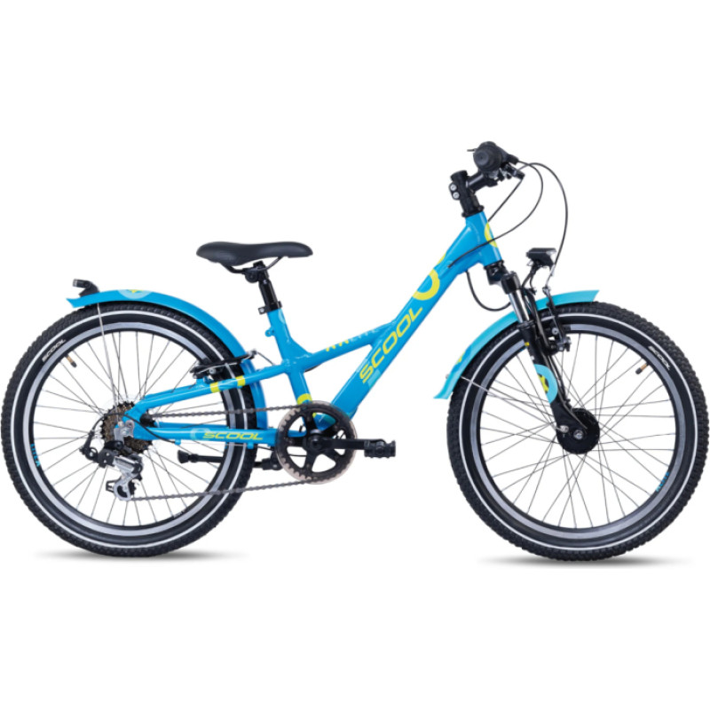 S'COOL lastenpyörä XXlite, 20", sininen/merensininen
