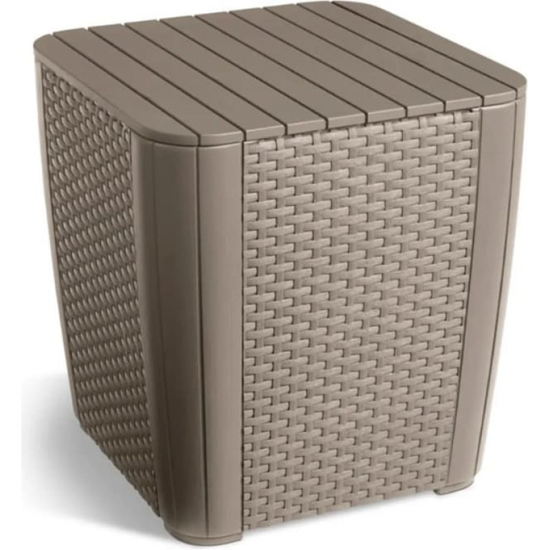 Keter puutarhapöytä/säilytyslaatikko ”Luzon Flat Wicker”, beige