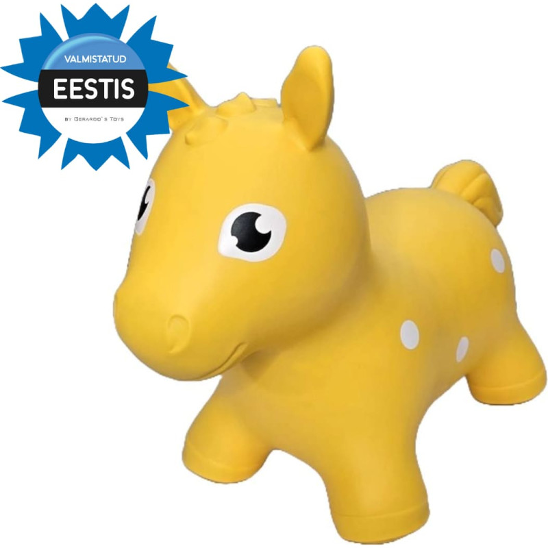 Gerardo's Toys Jumpy pomppulelu – hevonen, keltainen