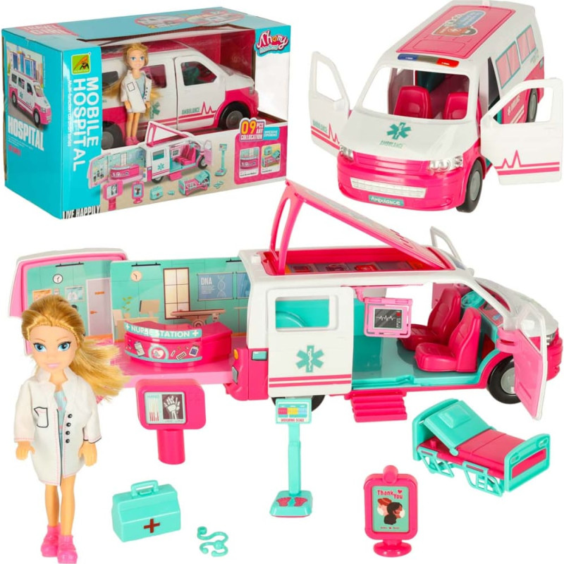 Tarvikkeet nukkien liikkuvaan ensiapusairaalaan