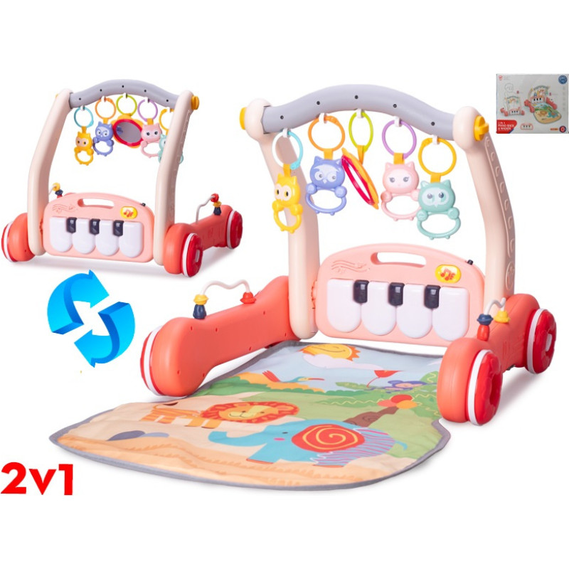 HIPO leikkialusta ja kävelytuoli – 86367 – vaaleanpunainen