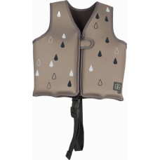 Bblüv Näj Children's Swim Vest with SPF50 & Removable Float Panels, Color SAND – Size MEDIUM (3–6 years)