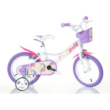 Bimbo Bike Children's bicycle Bimbo Bike 14'' "UNICORN", white/purple/pink