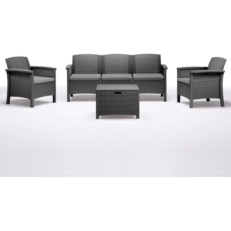 BICA Puutarhakalusteryhmä VENEZIA 3 HARMAA