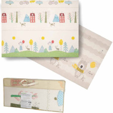 Opettavainen kaksipuolinen taitettava vaahtomuovimatto 150 × 200 cm, karhut ja puut