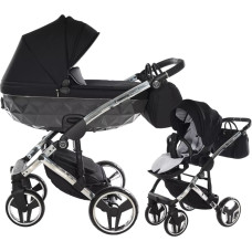 Junama Universal stroller 2 in 1 Diamond S-Line v3 -01black/grey
