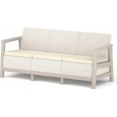 Keter Scandi Linea kolmen istuttava puutarhasohva, kiviharmaa/vaalea beige