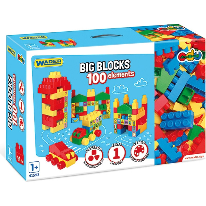 Wader 41593 Big Blocks klocki 100el.