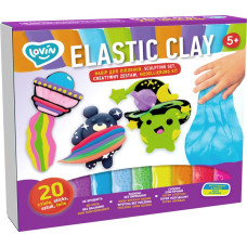 Moon Light Clay Radošais komplekts Modelēšanas mīkla (lēkājošais plastilīns) Elastic 20 gab.