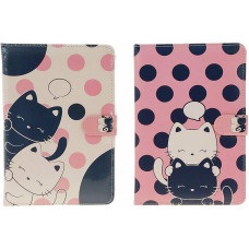 Muistikirja ”Kissat”, vaaleanpunainen/musta (620315)