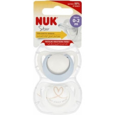 NUK 443568 silikonitutti Star, 0–2 kk, 2 kpl, 549042, 10730690