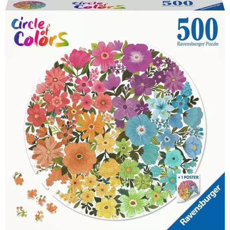 Ravensburger Puzzle Flowers 500 Pc Puzzle 17167