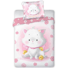 Vuodevaatesetti ”Przytulaki / Cuddles 011 – Kissanpentu”, 100 x 135 cm + 40 x 60 cm, puuvillaa