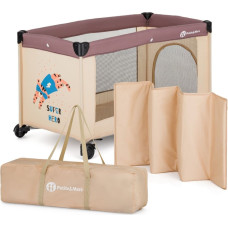 Petite&Mars matkasänky, malli 17639, 1 taso, KOOT, TIGER SUPER HERO