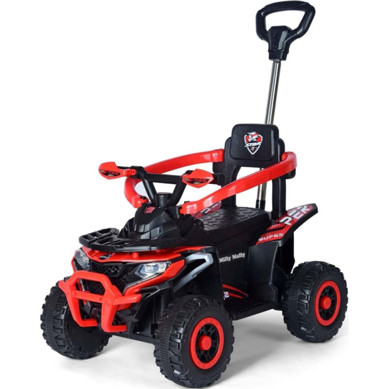 Milly Mally batteridrivet fordon Star ATV, röd